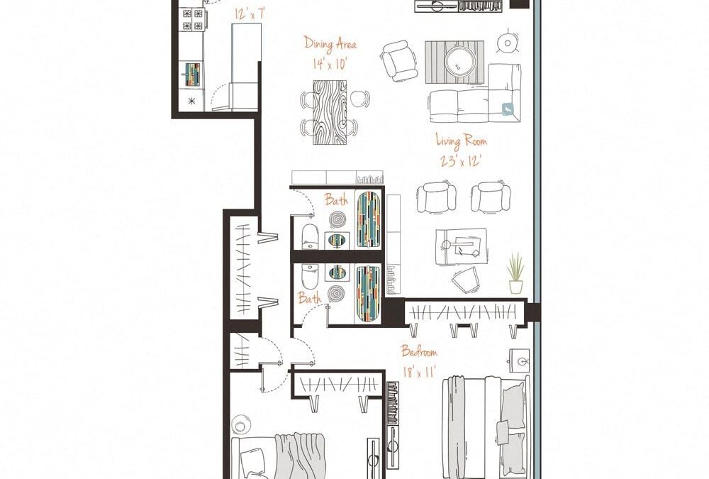 2 bedroom apartment for rent