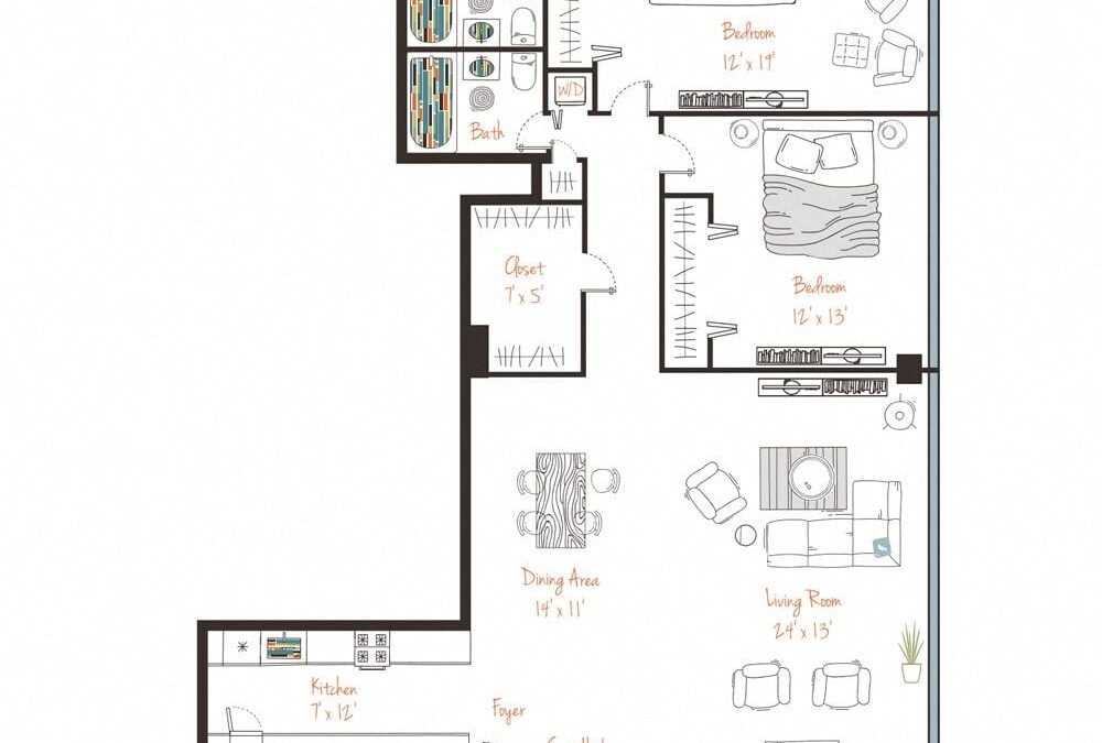 2 bedroom apartment for rent