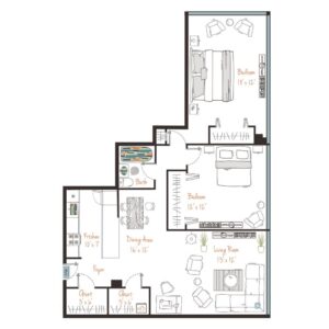 2 bedroom apartment for rent