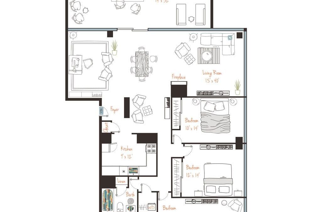 3 bedroom apartment for rent