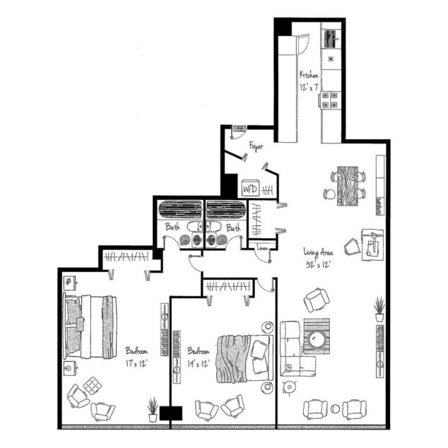 2 bedroom apartment for rent